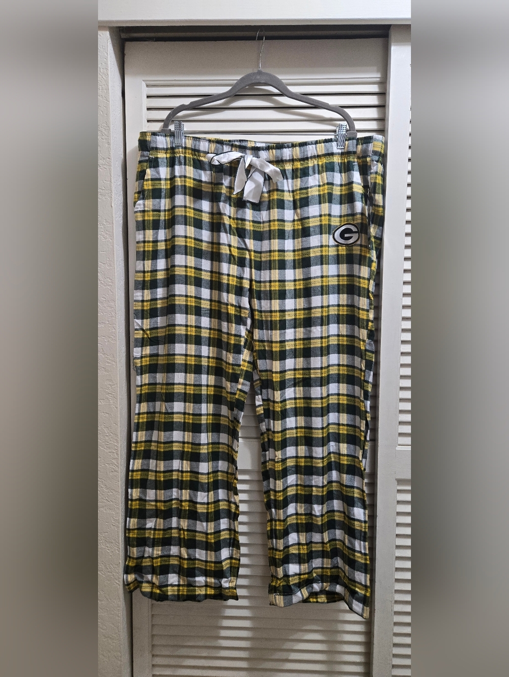 Green Bay Packers NFL Plaid Pajama Pants Womens XXL NWT Sleepwear